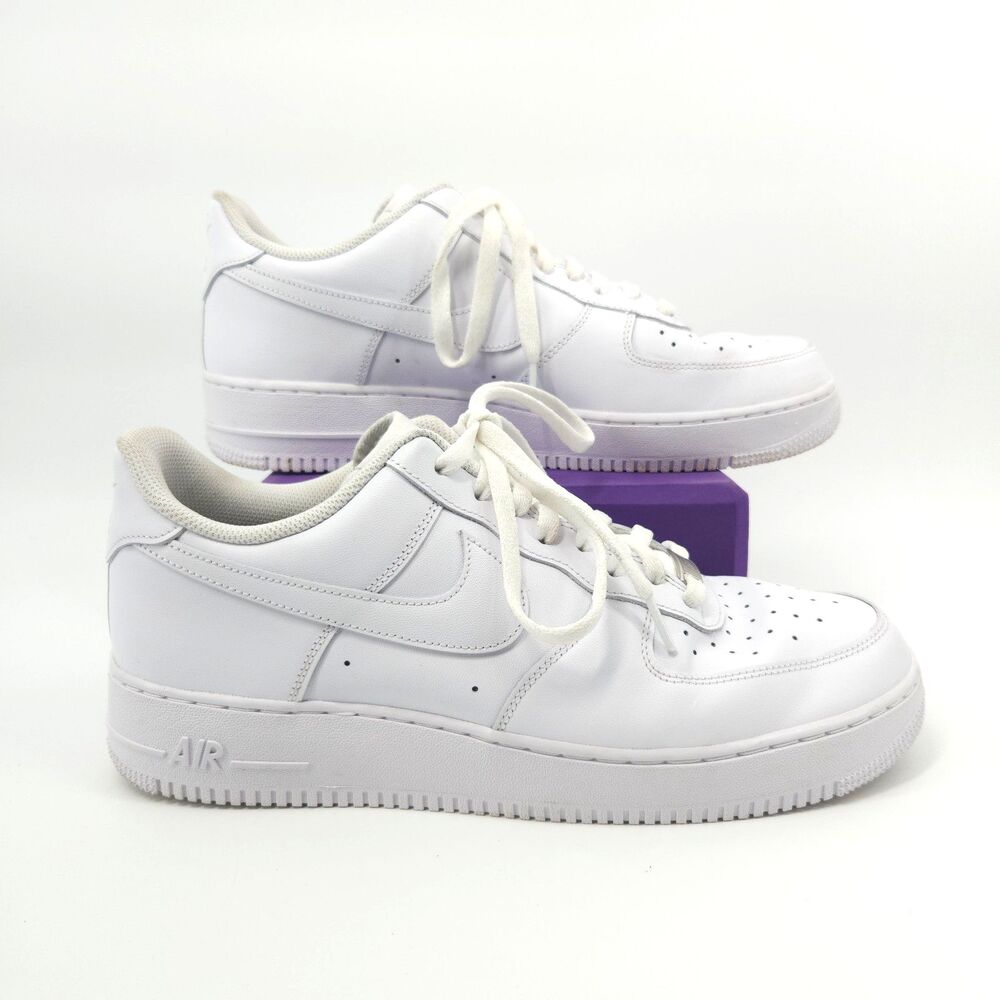 Nike Air Force 1 '07 Low Shoes Mens Size 12 White Athletic Lifestyle